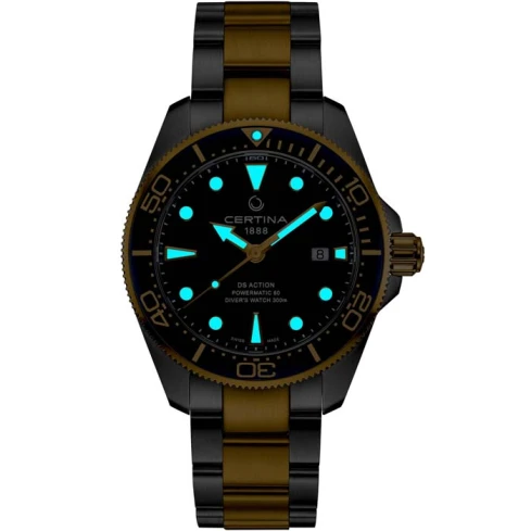 Мъжки ръчен часовник с автоматичен механизъм - корпус от Стомана - Стоманена верижка - цвят Син Сив