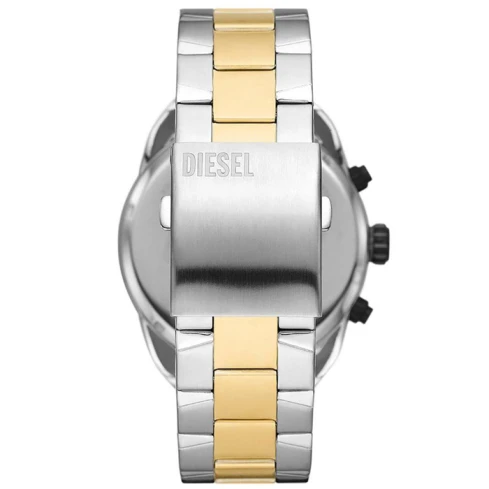 Мъжки ръчен часовник с кварцов механизъм - корпус от Стомана - Стоманена верижка - цвят Черен Злато