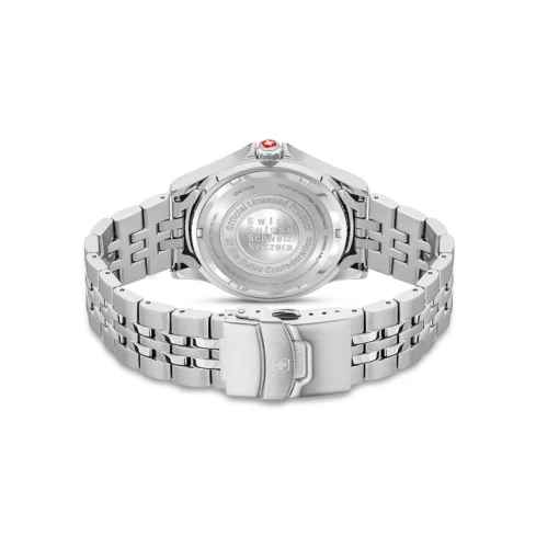 Мъжки ръчен часовник с кварцов механизъм - корпус от Стомана - Стоманена верижка - цвят Син Сив