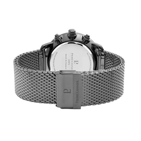 Мъжки ръчен часовник с кварцов механизъм - корпус от Стомана - Меш - цвят Син Сив