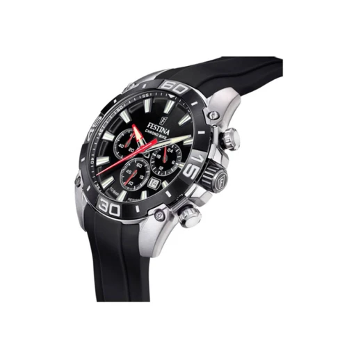 Мъжки ръчен часовник с кварцов механизъм - корпус от Стомана - Силиконова каишка - цвят Черен Черен