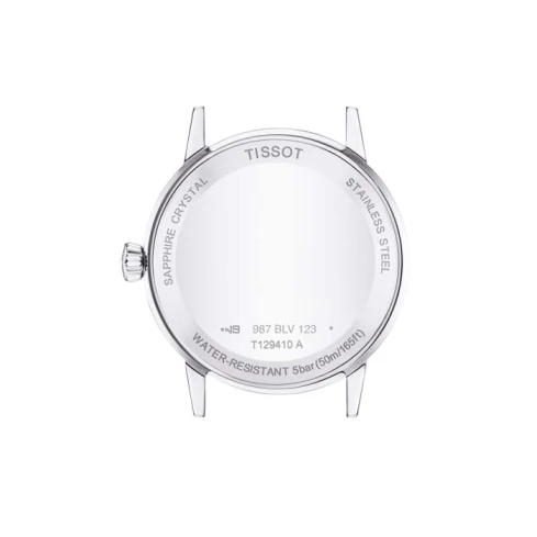 Мъжки ръчен часовник с кварцов механизъм - корпус от Стомана - Естествена кожа - цвят Бял Кафяв