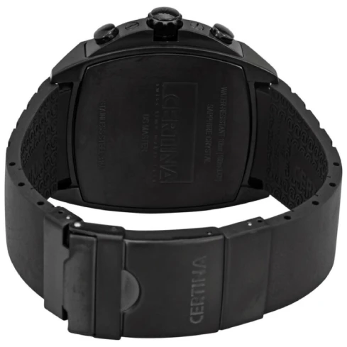 Мъжки ръчен часовник с кварцов механизъм - корпус от Стомана - Каучук - цвят Черен Черен