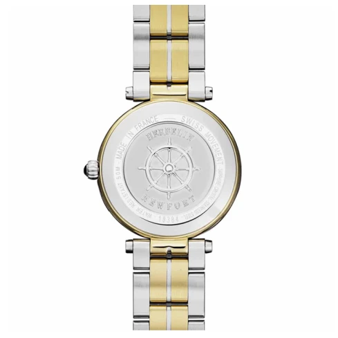 Дамски ръчен часовник с кварцов механизъм - корпус от Стомана - Стоманена верижка - цвят Бял Сив