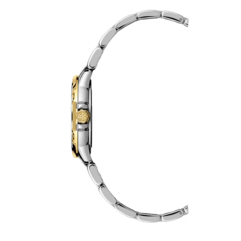 Дамски ръчен часовник с кварцов механизъм - корпус от Стомана - Стоманена верижка - цвят Бял Сив