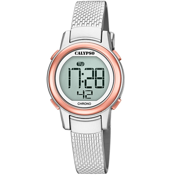 Унисекс ръчен часовник с кварцов механизъм - корпус от Полимер - Каучук - цвят Сив Сив