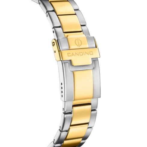 Мъжки ръчен часовник с кварцов механизъм - корпус от Стомана - Стоманена верижка - цвят Черен