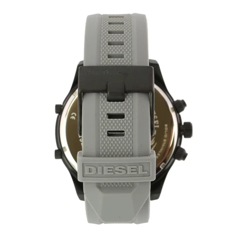 Мъжки ръчен часовник с кварцов механизъм - корпус от Стомана - Силиконова каишка - цвят Бежов Сив