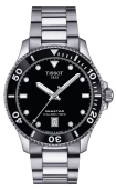 Tissot T120.410.11.051.00 Seastar 1000 - Мъжки ръчен часовник с кварцов механизъм - корпус от Стомана - Стоманена верижка - цвят Сив Сив