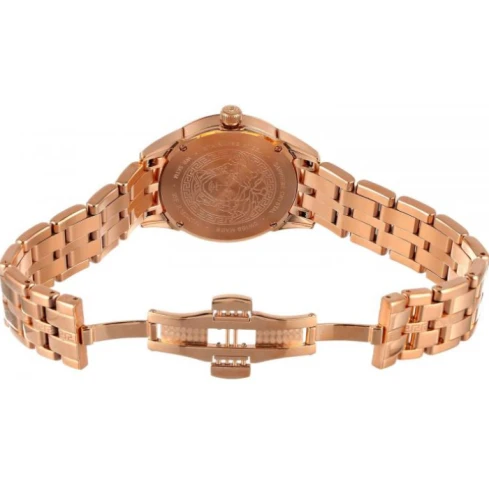 Дамски ръчен часовник с кварцов механизъм - корпус от Стомана - Стоманена верижка - цвят Розово Злато Розово Злато