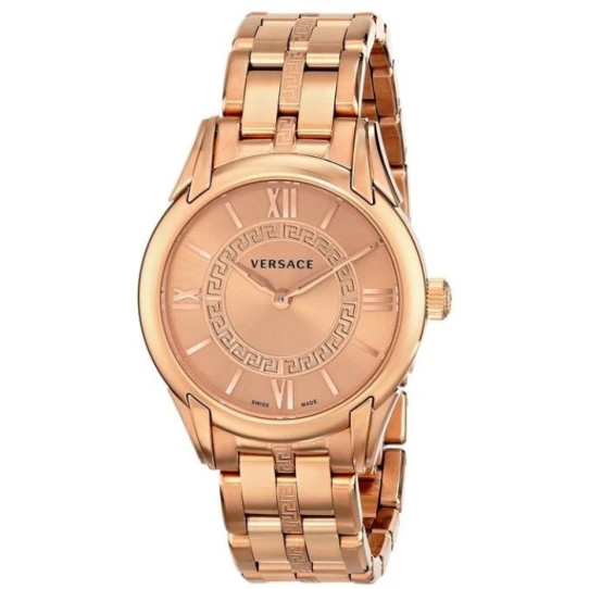 Дамски ръчен часовник с кварцов механизъм - корпус от Стомана - Стоманена верижка - цвят Розово Злато Розово Злато