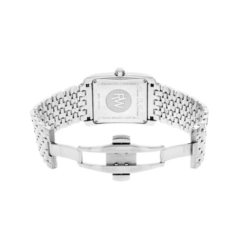 Унисекс ръчен часовник с кварцов механизъм - корпус от Стомана - Стоманена верижка - цвят Черен Сив