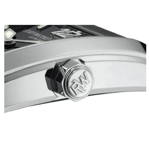 Унисекс ръчен часовник с кварцов механизъм - корпус от Стомана - Стоманена верижка - цвят Черен Сив