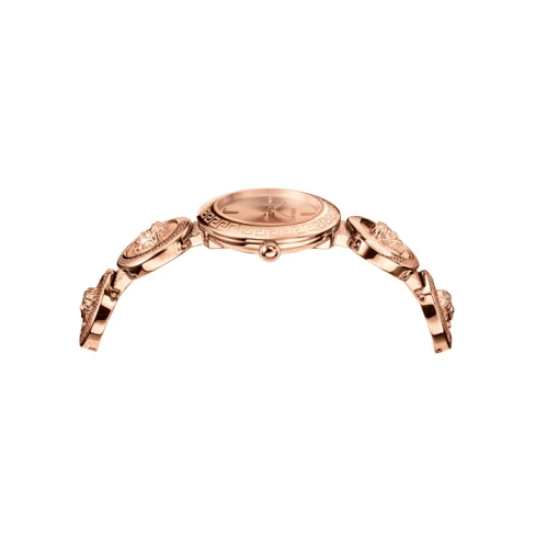 Дамски ръчен часовник с кварцов механизъм - корпус от Стомана - Стоманена верижка - цвят Розово Злато Розово Злато