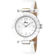 Дамски ръчен часовник с кварцов механизъм - корпус от Стомана - Естествена кожа - цвят Бял Бял