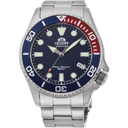 Мъжки ръчен часовник с кварцов механизъм - корпус от Стомана - Стоманена верижка - цвят Син