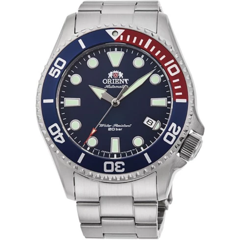 Мъжки ръчен часовник с кварцов механизъм - корпус от Стомана - Стоманена верижка - цвят Син