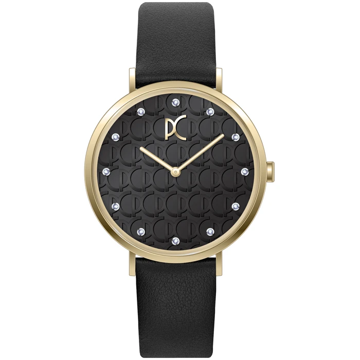 Дамски ръчен часовник с кварцов механизъм - корпус от Стомана - Естествена кожа - цвят Бял Розов