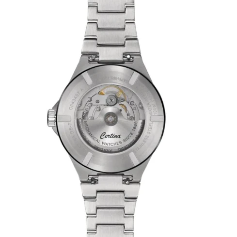 Унисекс ръчен часовник с автоматичен механизъм - корпус от Стомана - Стоманена верижка - цвят Зелен