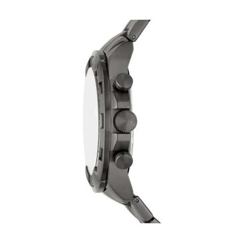 Мъжки ръчен часовник с кварцов механизъм - корпус от Стомана - Стоманена верижка - цвят Черен Сив