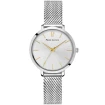 Дамски ръчен часовник с кварцов механизъм - корпус от Стомана - Меш - цвят Сребрист