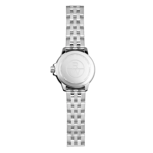 Дамски ръчен часовник с кварцов механизъм - корпус от Стомана - Стоманена верижка - цвят Седеф Сив