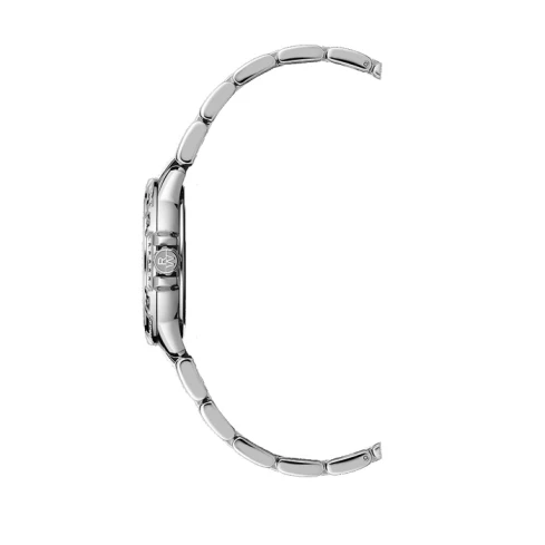 Дамски ръчен часовник с кварцов механизъм - корпус от Стомана - Стоманена верижка - цвят Седеф Сив