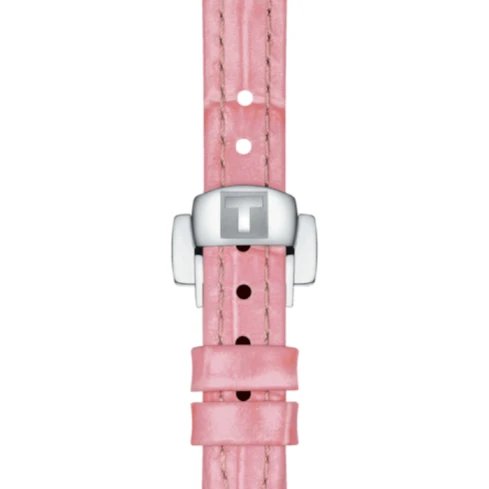 Дамски ръчен часовник с кварцов механизъм - корпус от Стомана - Естествена кожа - цвят Сребрист Розов