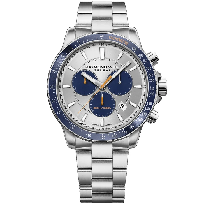 Мъжки ръчен часовник с кварцов механизъм - корпус от Стомана - Стоманена верижка - цвят Сребрист Сив