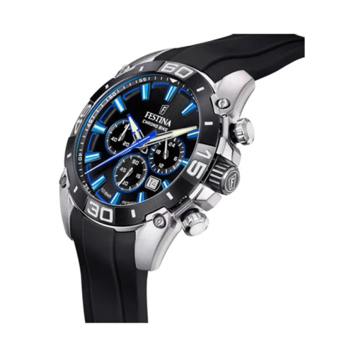 Мъжки ръчен часовник с кварцов механизъм - корпус от Стомана - Силиконова каишка - цвят Черен Черен