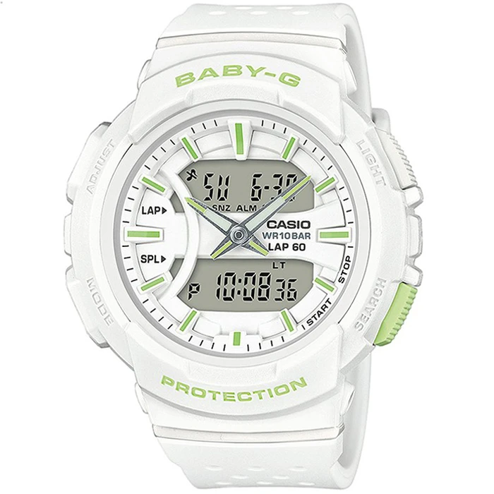 Дамски ръчен часовник с кварцов механизъм - корпус от Полимер - Полимер - цвят Бял Бял