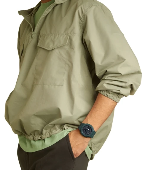 Мъжки ръчен часовник с кварцов механизъм - корпус от Полимер - Полимер - цвят Черен Зелен