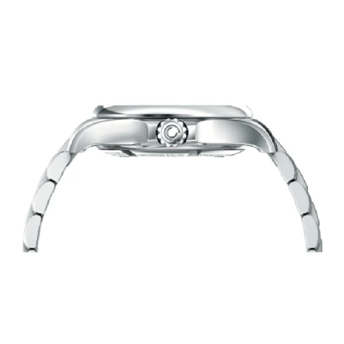 Дамски ръчен часовник с автоматичен механизъм - корпус от Стомана - Стоманена верижка - цвят Черен Сив