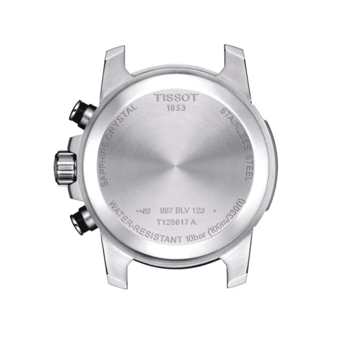 Tissot T125.617.17.051.02 Supersport Chrono - Мъжки ръчен часовник с кварцов механизъм - корпус от Стомана - Текстил - цвят Черен Черен