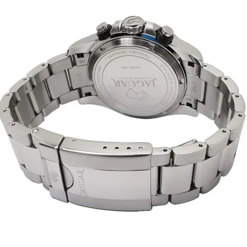 Мъжки ръчен часовник с кварцов механизъм - корпус от Стомана - Стоманена верижка - цвят Син Сив