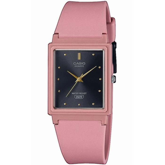 Дамски ръчен часовник с кварцов механизъм - корпус от Полимер - Полимер - цвят Черен Розов