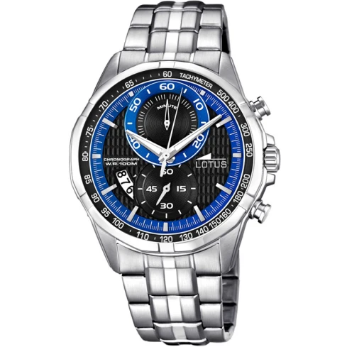 Мъжки ръчен часовник с кварцов механизъм - корпус от Стомана - Стоманена верижка - цвят Черен Сив