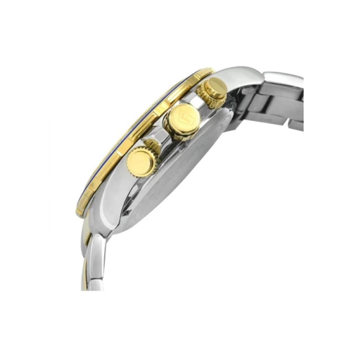 Мъжки ръчен часовник с кварцов механизъм - корпус от Стомана - Стоманена верижка - цвят Черен Злато