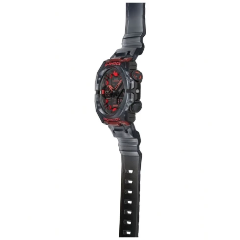 Мъжки ръчен часовник с кварцов механизъм - корпус от Полимер - Полимер - цвят Черен Черен