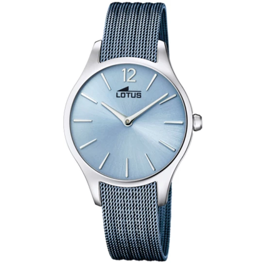 Дамски ръчен часовник с кварцов механизъм - корпус от Стомана - Меш - цвят Син Син