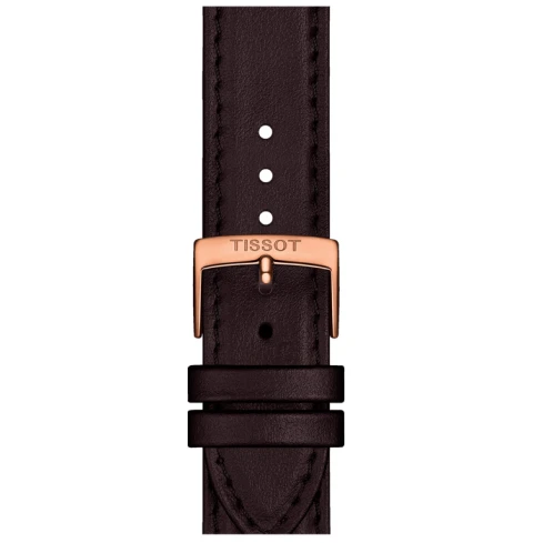 Мъжки ръчен часовник с кварцов механизъм - корпус от Стомана - Естествена кожа - цвят Бял Розово Злато