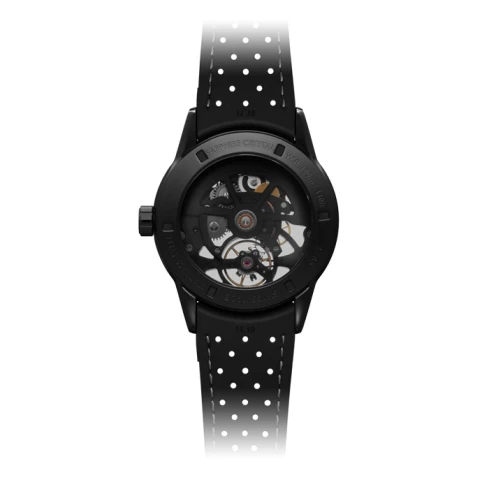 Мъжки ръчен часовник с автоматичен механизъм - корпус от Стомана - Естествена кожа - цвят Скелетон