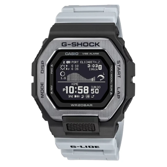 Мъжки ръчен часовник с кварцов механизъм - корпус от Полимер - Стоманена верижка - цвят Черен