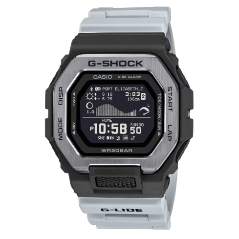 Мъжки ръчен часовник с кварцов механизъм - корпус от Полимер - Стоманена верижка - цвят Черен