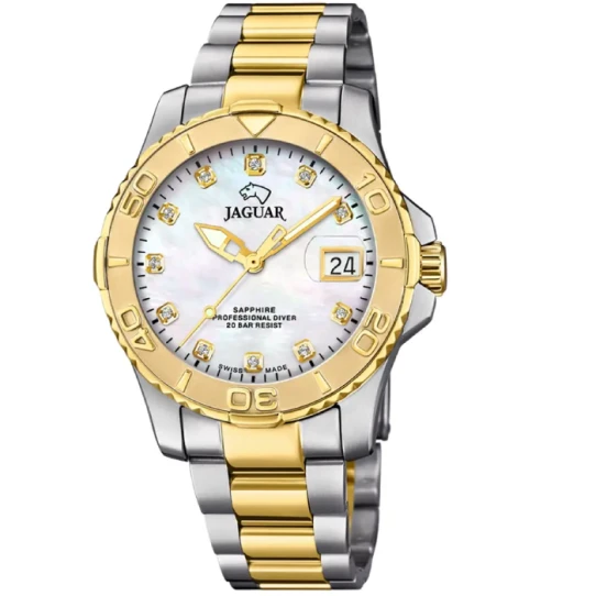 Мъжки ръчен часовник с кварцов механизъм - корпус от Стомана - Стоманена верижка - цвят Седеф Сив