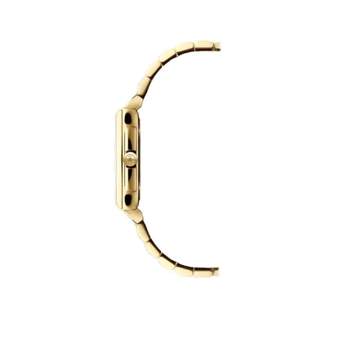 Дамски ръчен часовник с кварцов механизъм - корпус от Стомана - Стоманена верижка - цвят Шампанско Злато