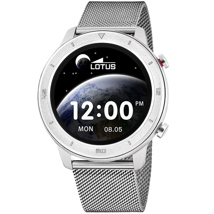 Мъжки ръчен часовник с смарт дигитален механизъм - корпус от Цинкови сплави - Меш - цвят Черен Сив