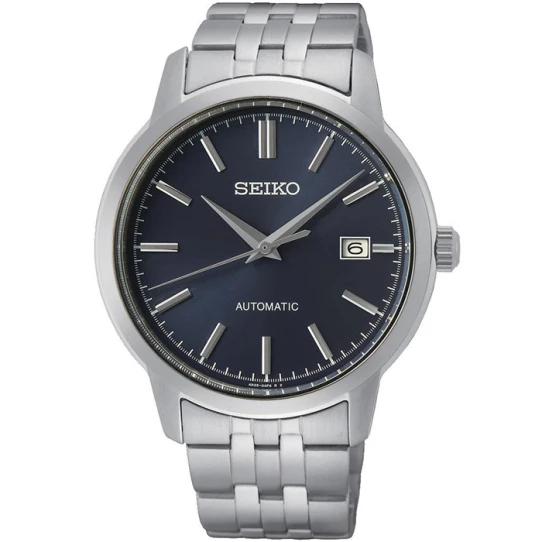 Мъжки ръчен часовник с кварцов механизъм - корпус от Стомана - Стоманена верижка - цвят Син