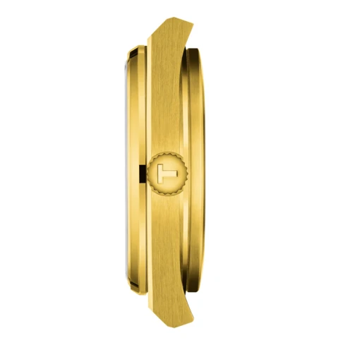 Мъжки ръчен часовник с кварцов механизъм - корпус от Стомана - Стоманена верижка - цвят Злато Зелен