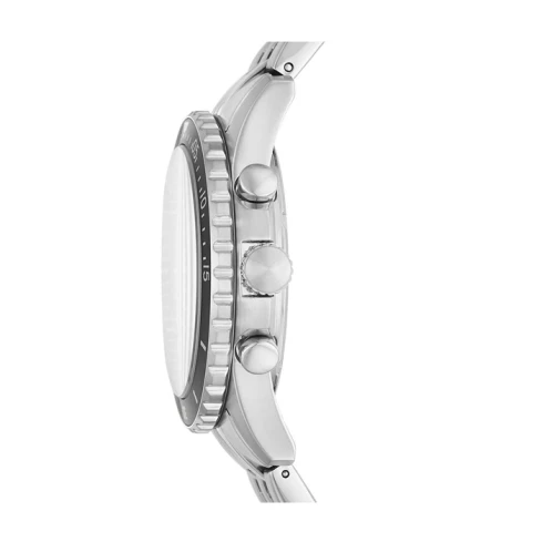 Мъжки ръчен часовник с кварцов механизъм - корпус от Стомана - Стоманена верижка - цвят Черен Сив